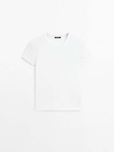 Футболка с коротким рукавом из 100% хлопка- Заказать в России