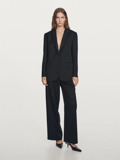 Штаны из 100% шерсти с запахом