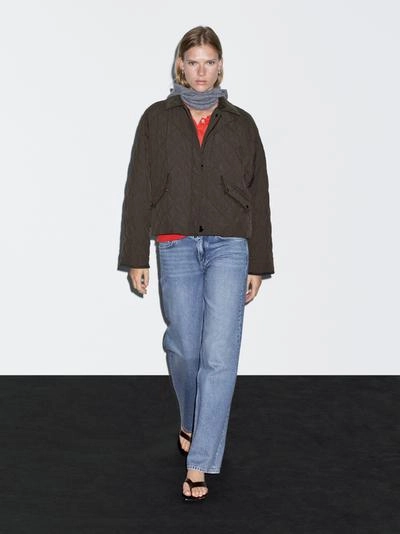 Короткая водоотталкивающая куртка с деталями из бархата- Заказать в России