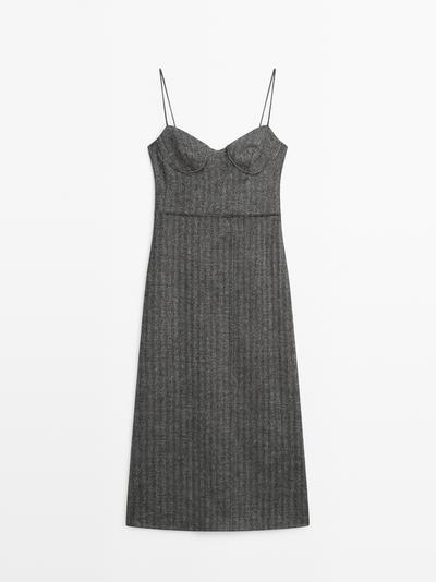 Zara Мини-платье на бретелях