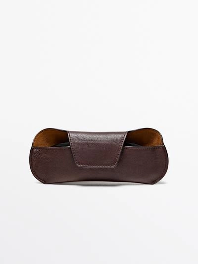 Чехол для очков из натуральной кожи наппа- Заказать в России