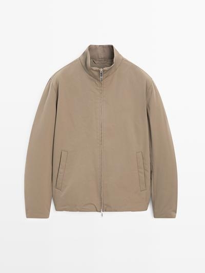 Zara Пуховик с водоотталкивающей пропиткой и высоким воротником