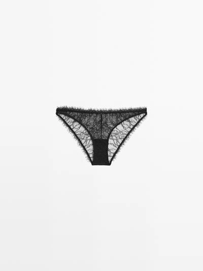 Трусики из кружева с оборками- Заказать в России