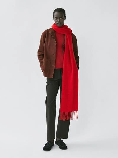 Шарф из 100% кашемира с кисточками