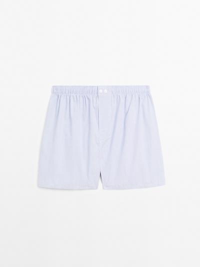 Zara Боксеры с микро-клетчатым узором