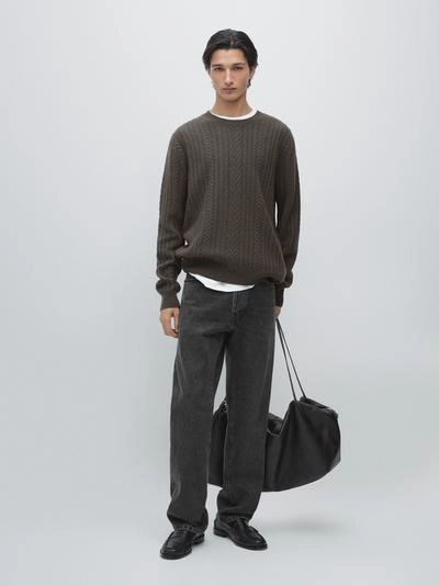 Свитер с узором из трикотажа- Заказать в России