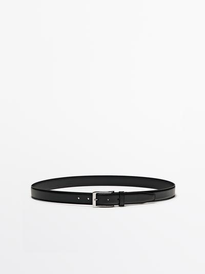 Zara Ремень из натуральной кожи с отстрочкой купить с доставкой.