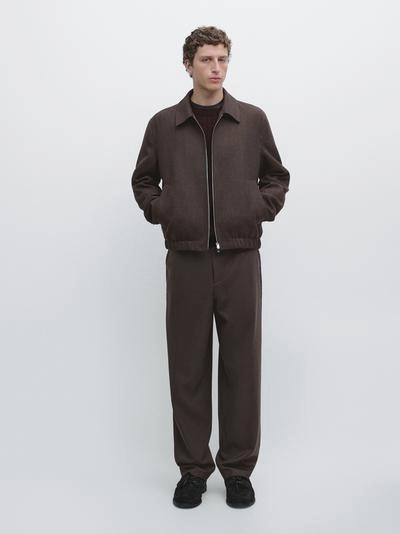 Брюки с укороченными штанинами из шерстяной смеси- Заказать в России