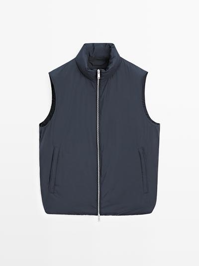 Zara Пуховик без рукавов из ветрозащитного экстра-легкого материала