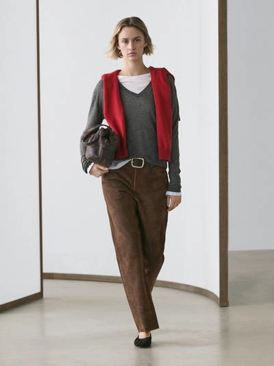 Свитер из шерсти и шелка вязаный- Заказать в России