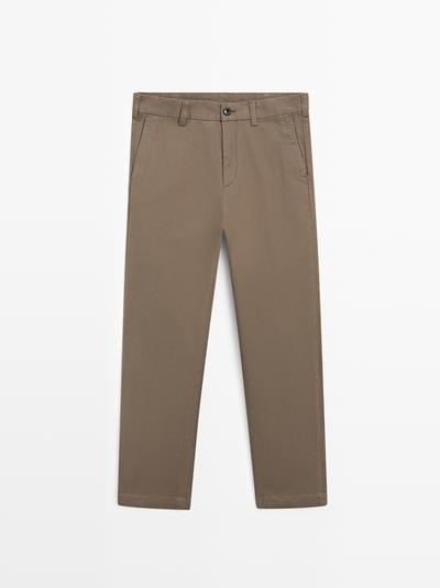 Zara Брюки с зауженным кроем из микротекстурированного материала