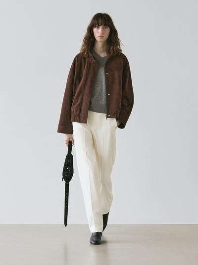 Zara Брюки прямого кроя из легкого материала