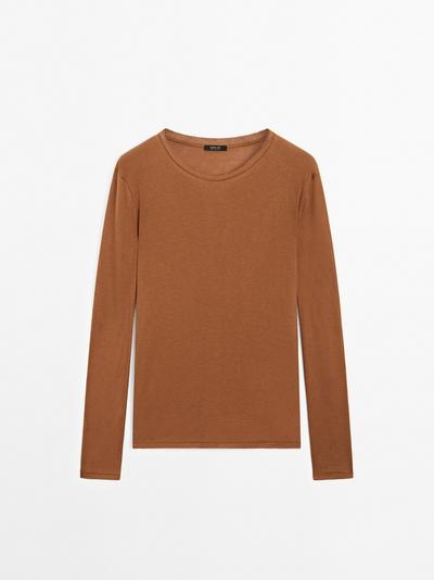 Zara Футболка из 100% хлопка с воротником и деталями купить с доставкой.