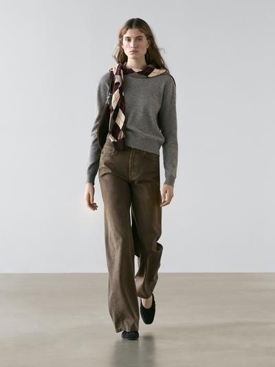 Zara Джинсы свободного кроя