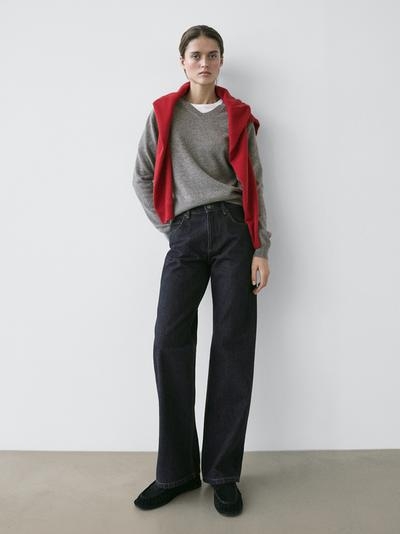 Zara Джинсы свободного кроя средней посадки