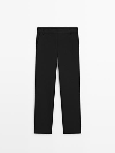 Zara Брюки прямого кроя из технической ткани купить с доставкой.