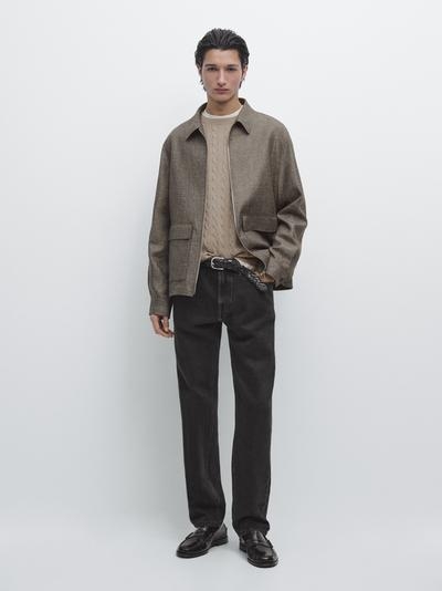 Zara Короткая куртка с деталями кармана