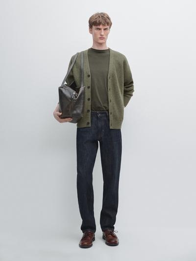 Zara Кардиган из шерстяной смеси с V-образным вырезом купить с доставкой.