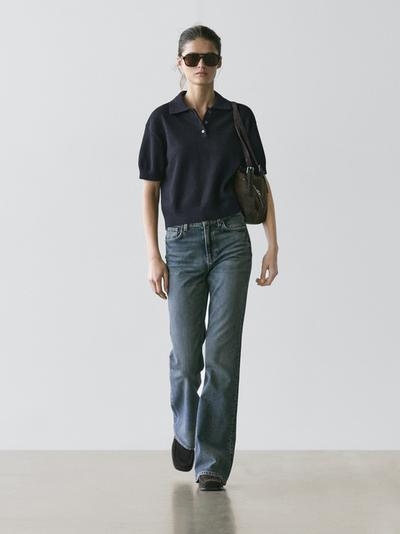 Zara Водолазка-поло из шерстяной смеси