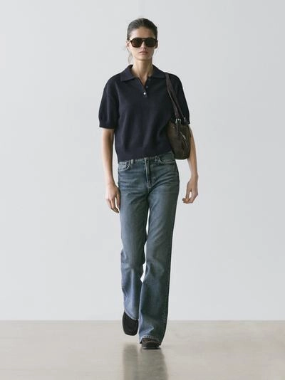 Водолазка-поло из шерстяной смеси- Заказать в России