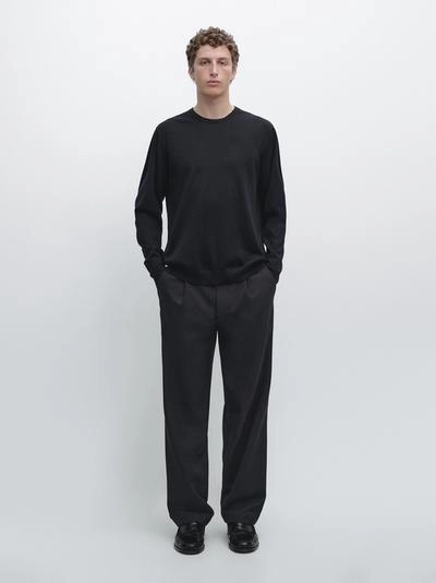 Трикотажный свитер из мериносовой шерсти- Заказать в России