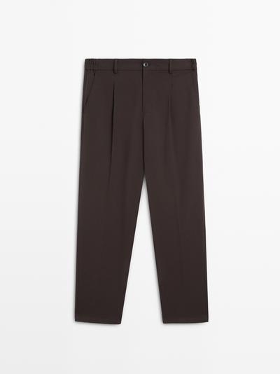 Zara Брюки свободного кроя с защипами