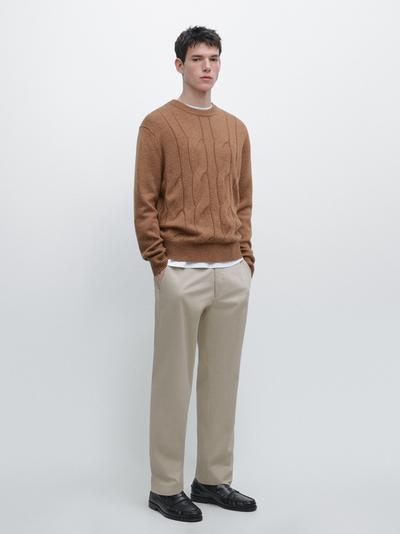 Zara Брюки из хлопка в узком крое