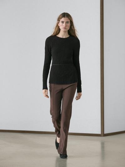 Zara Футболка с деталью на галстуке купить с доставкой.