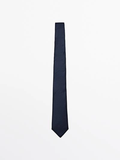 Галстук в горошек из 100% шелка