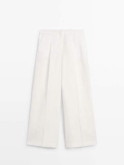 Zara Брюки из льна для костюма