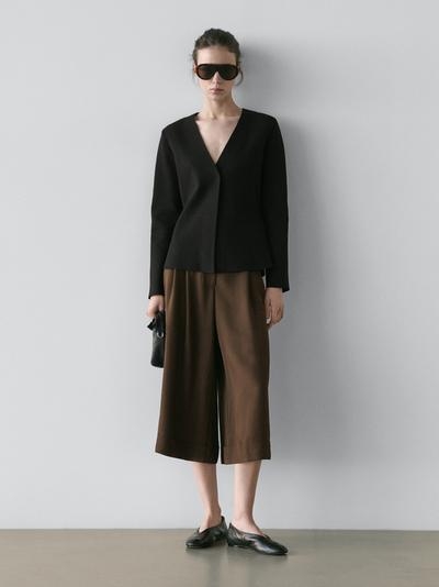 Zara Длинные бермуды с подвернутыми краями купить с доставкой.