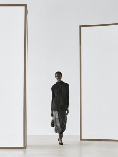 Zara Рубашка с драпировкой и складками