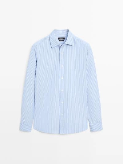 Рубашка из 100% хлопка в полоску- Заказать в России