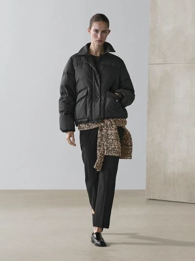 Пуховая бомбер-куртка- Заказать в России