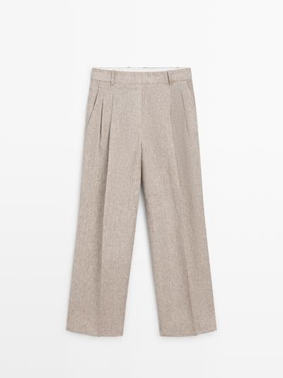 Zara Льняные брюки-костюм