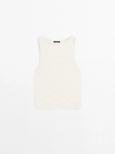 Топ из смесового хлопка сборками- Заказать в России