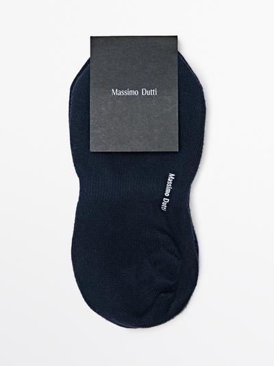 Zara Набор из 3 пар невидимых носков из хлопкового смесового материала