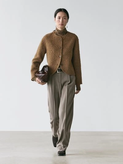 Кардиган из альпаки и шерсти с мягкой отделкой- Заказать в России