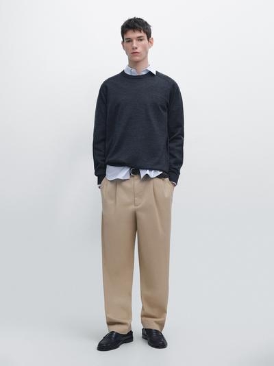 Zara Водолазка из мериносовой шерсти с круглым вырезом купить с доставкой.