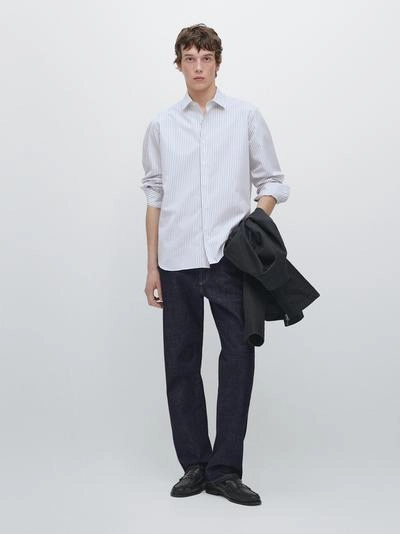 Рубашка в полоску regular fit