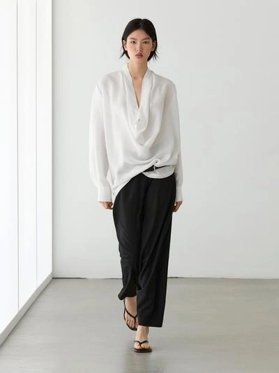 Багги брюки свободного кроя massimo dutti