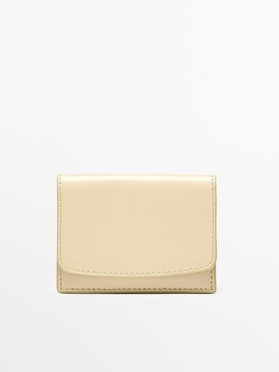 Zara Кошелек из натуральной кожи купить с доставкой.