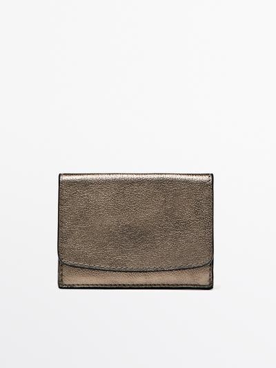 Zara Кошелек из натуральной кожи наппа купить с доставкой.