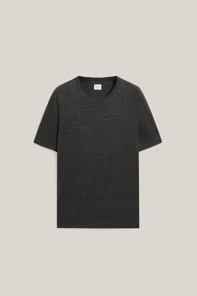 Zara Футболка с короткими рукавами из 100% льна - лимитированная коллекция