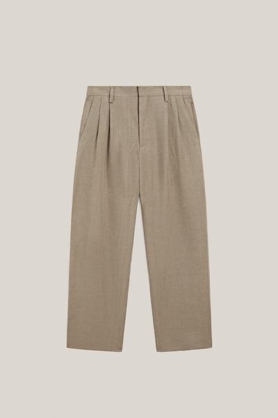 Zara Льняные брюки с двойными вытачками - LIMITED EDITION