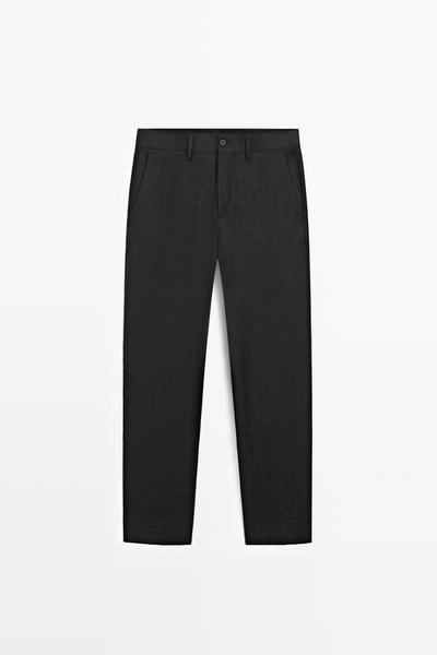 Брюки для костюма tailored fit из 100% льна- Заказать в России