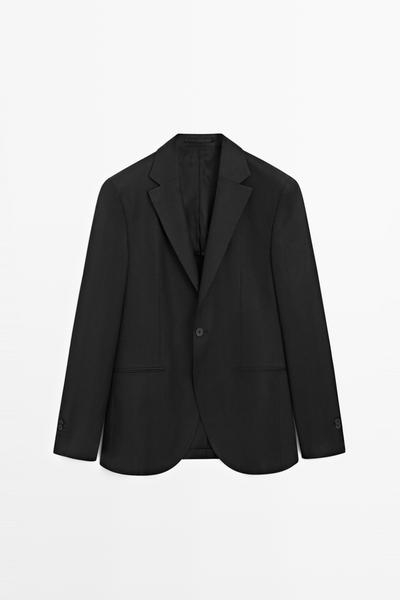 Zara Пиджак приталенного кроя из 100% льна