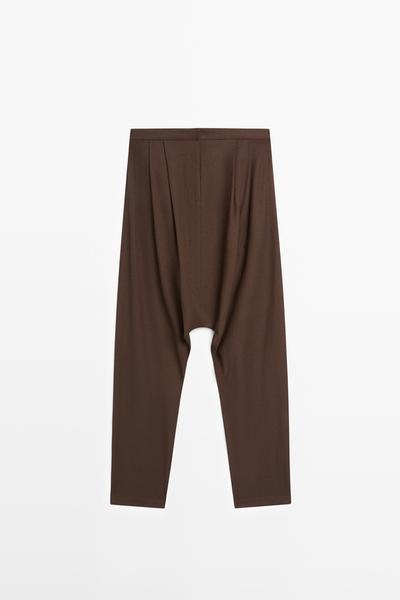 Zara Брюки багги с защипами