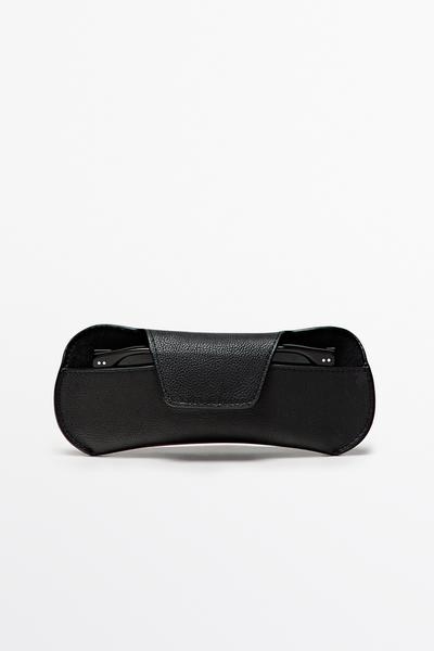 Zara Чехол для солнцезащитных очков из натуральной кожи наппа