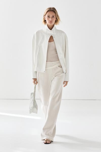 Zara Бомбер из кожи наппа